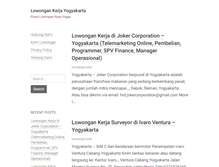 Tablet Screenshot of lowongankerjayogyakarta.com